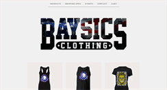 Desktop Screenshot of baysicsclothing.com